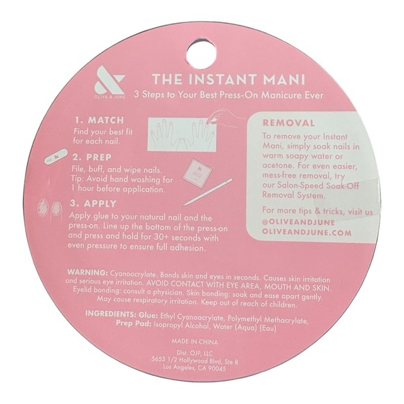 Olive & June Purple Press-On Nails - Picture 2 of 2